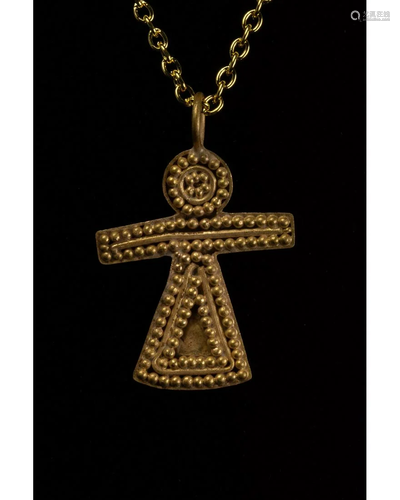 PHOENICIAN GOLD TANIT PENDANT