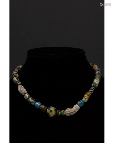 ROMAN MILLEFIORI GLASS NECKLACE