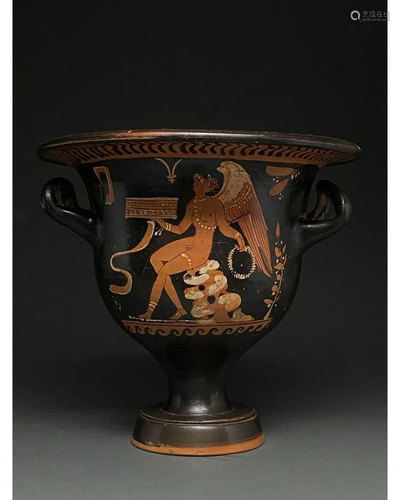 BEAUTIFUL SOUTH ITALIAN APULIAN TERRACOTTA KRATER