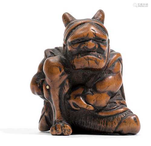 NETSUKE EINES ONI.