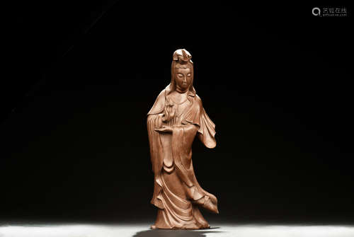 YIXING ZISHA GUANYIN FIGURE