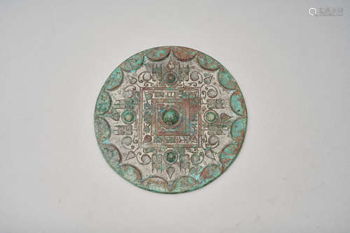 A bronze mirror  Han Dynasty