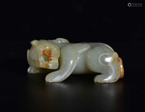 AN ANIMAL SHAPED JADE