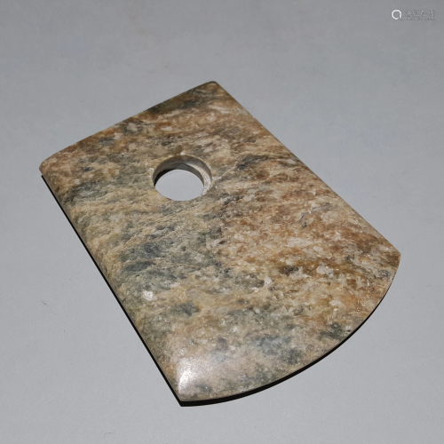 A CHINESE VINTAGE JADE AXE