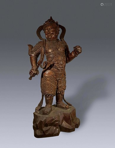 A CHINESE VINTAGE BRONZE BUDDHA STATUE