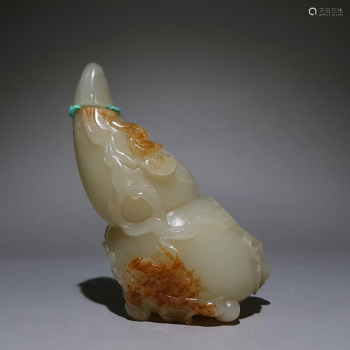 A CHINESE ZILIAO JADE DISPLAY ITEM