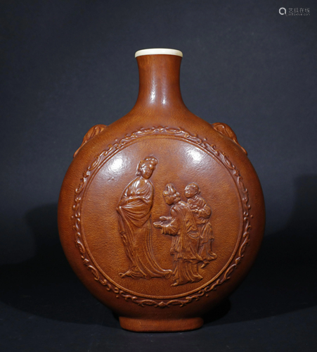 A CHINESE VINTAGE PAO WARE VASE