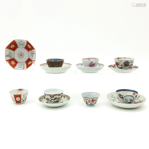 A Diverse Collection of Cups and Saucers