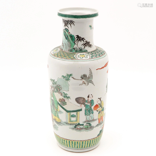 A Famille Verte Vase