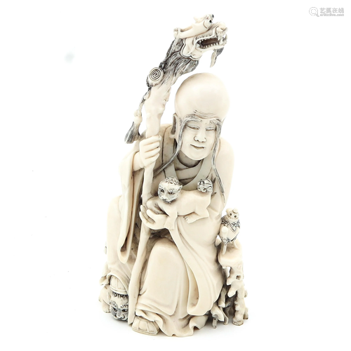 A Carved Chinese Sculpture