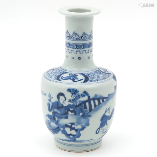 A Blue and White Vase