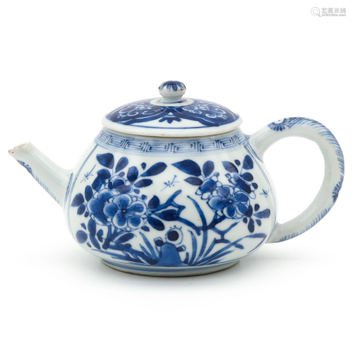 A Blue and White Teapot