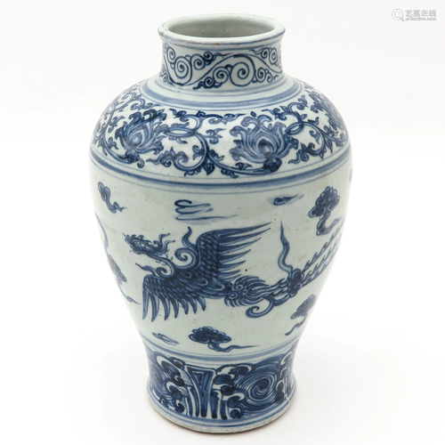 A Blue and White Vase