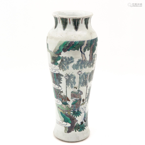 A Polychrome Decor Vase