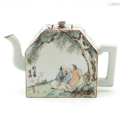 A Qianjiang Cai Decor Teapot