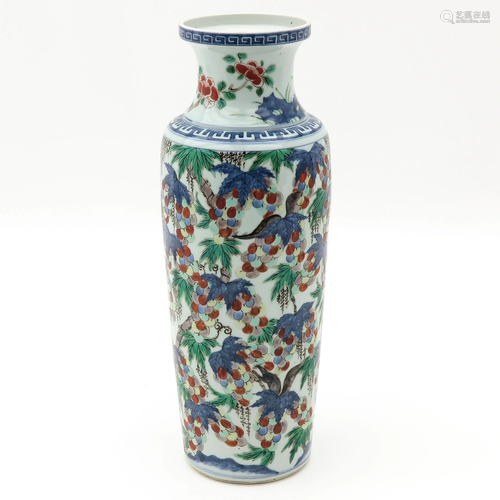 A Polychrome Vase