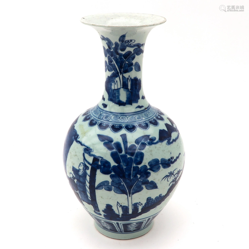 A Blue and White Vase