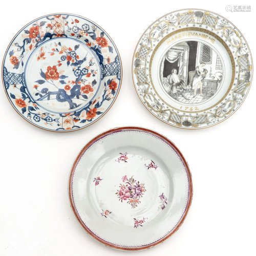 A Collection of 3 Plates