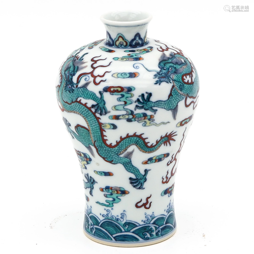 A Doucai Decor Meiping Vase