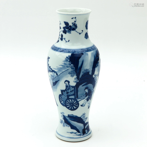 A Blue and White Vase