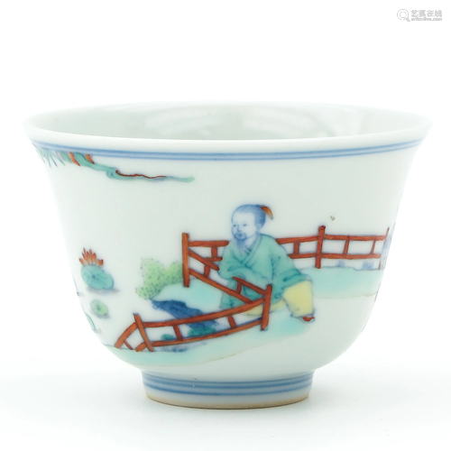 A Doucai Cup