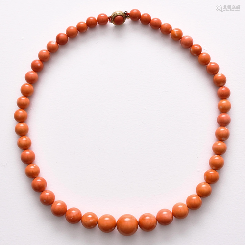 A Red Coral Necklace