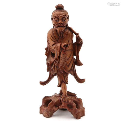 A Carved Wood Sculpture