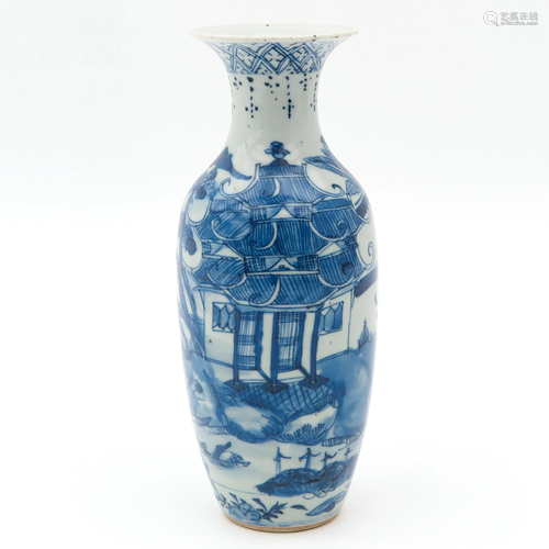 A Blue and White Vase