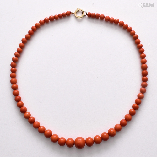 A Red Coral Necklace