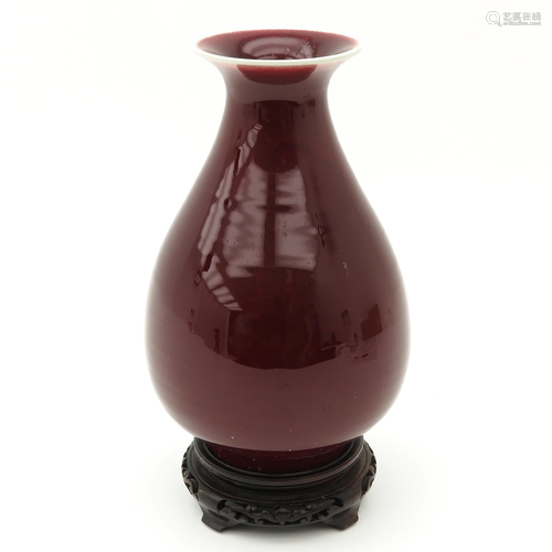 A Sang de Boeuf Vase