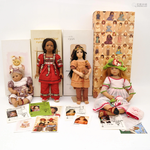 A Collection of 4 Annette Himstedt Dolls