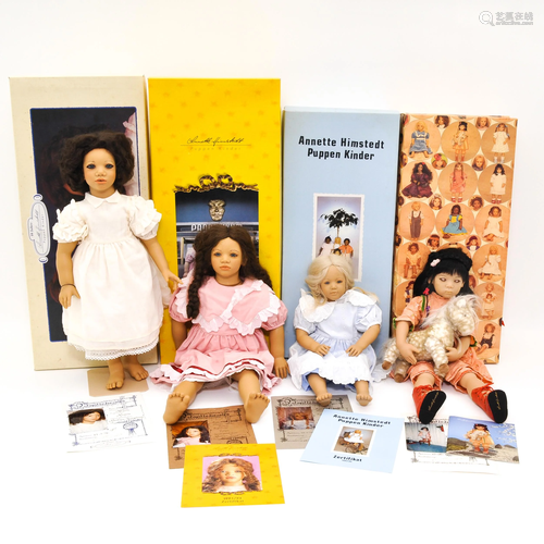 A Collection of 4 Annette Himstedt Dolls