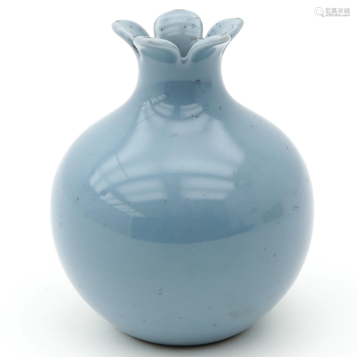 A Blue Glaze Vase