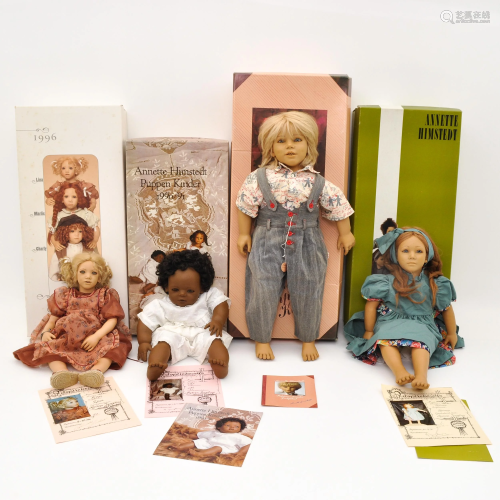 A Collection of 4 Annette Himstedt Dolls