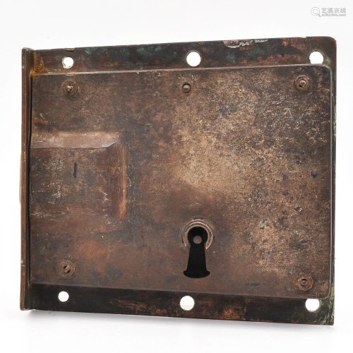 An 18th Century Copper Door Lock