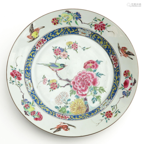 A Famille Rose Plate