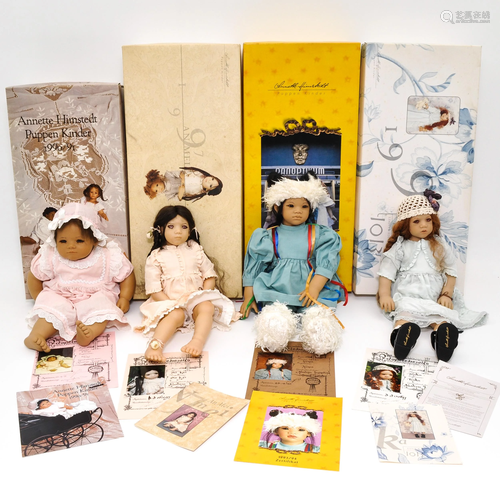 A Collection of 4 Annette Himstedt Dolls