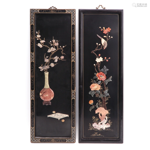 A Pair of Chinese Wall Hangings