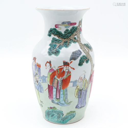 A Famille Rose Vase