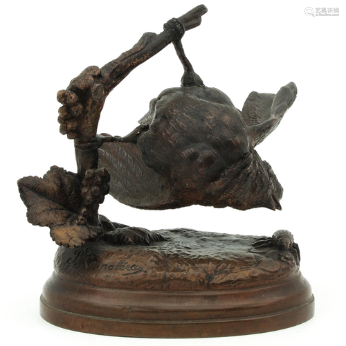 A Bronze Sculpture Signed P. Comolera