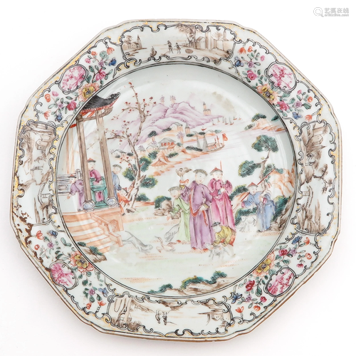 A Famille Rose Dish