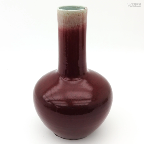 A Sang de Boeuf Bottle Vase