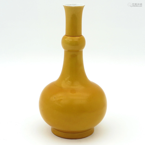 A Yellow Glaze Vase