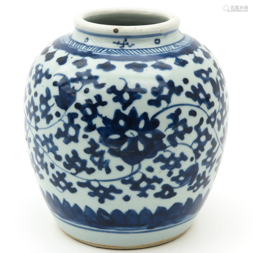 A Blue and White Jar