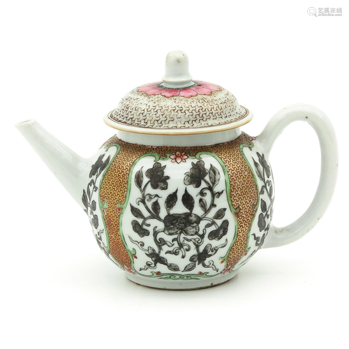 A Famille Rose Teapot