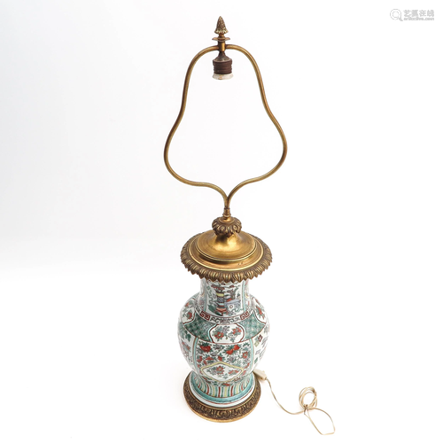 A Polychrome Decor Lamp