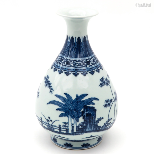 A Blue and White Vase