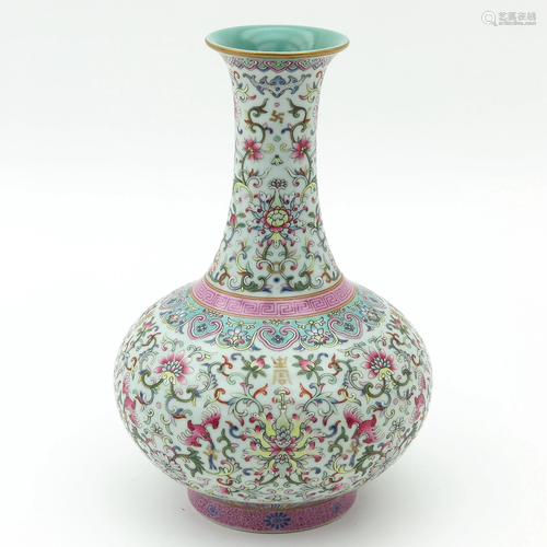 A Famille Rose Vase