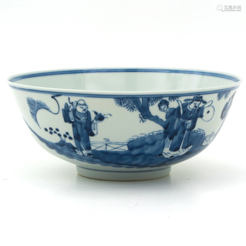 A Blue and White Bowl