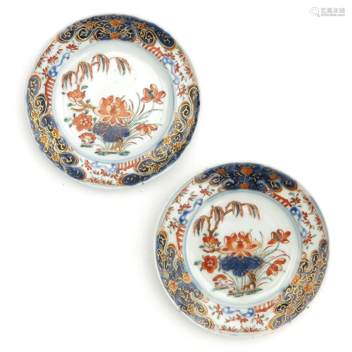 A Pair of Miniature Plates
